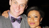 Stars Billy Magnussen and Shalita Grant raise a glass and toast to their fabulous show!