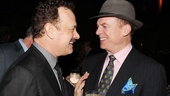 Tom Hanks shares a laugh at the after party with Christopher McDonald, who plays McAlary’s lawyer Eddie Hayes.