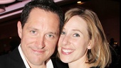 Matilda standout Bertie Carvel shares the night with his happy girlfriend. 