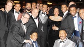 Producers, designers, cast members and Diana Ross! No wonder everyone looks excited.