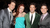 Broadway vets Matthew Morrison, Sierra Boggsess, Nick Adams and Jeremy Jordan enjoy an evening of theater love at the Broadway.com Audience Choice Awards.