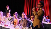 Kinky Boots' Billy Porter addresses the lunching crowd. Check out his starry tablemates!