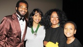 Brandon Victor Dixon gives a hug to his proud mother Lorna, alongside Diana Ross and Michael Jackson portrayer Darius Kaleb.