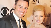 Tony Red Carpet- Brian Gallagher- Megan Hilty