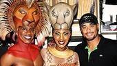 Johan Santana at Lion King - Johan Santana - Dashaun Young - Kissy Simmons