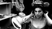 Sutton Foster backstage at Shrek – crown