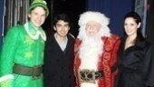 Backstage at Elf with Joe Jonas – Sebastian Arcelus – Joe Jonas – George Wendt - Ashley Greene