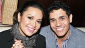 Tony winner Lea Salonga gets cozy with rising star Adam Jacobs (The Lion King) after a sensational night singing Sondheim music. Congrats!
