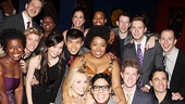 Director Daniel Goldstein, musical director Charlie Alterman and choreographer Christopher Gattelli hop in for a group shot with the talented Godspell cast. 