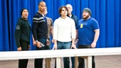 In Rehearsal with Jesus Christ Superstar – Mark Cassius -  Marcus Nance – Jeremy Kushnier - Josh Young – Sandy Winsby - Aaron Walpole 