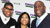 Magic.Bird Opening Night – E.J. Johnson – Cookie Johnson – Magic Johnson