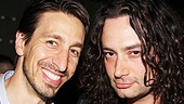 Evita producer Adam Zotovich and Rock of Ages alum Constantine Maroulis are happy to celebrate together. 
