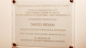 David Bryan Grand Piano to State Department – David Bryan Plaque