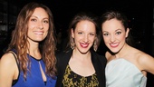 Jessie Mueller is in a Laura sandwich! Here the Nice Work star is bookended by Laura Benanti and Laura Osnes. All three played Cinderella (Into the Woods and Cinderella).