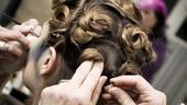 Heidi Blickenstaff backstage at The Little Mermaid – pincurls