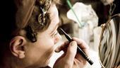 Elizabeth Ashley backstage at August: Osage County – eyeliner