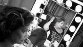 Elizabeth Ashley backstage at August: Osage County – checking out