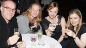 Jane Fonda at Sardi’s – Michael Winther – Linda Marvel – Samantha Mathis – friend 