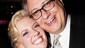 Leading lady Patti Murin and scribe Douglas Carter Beane (who also worked together on Xanadu) get cheeky at the party.