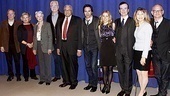 The Best Man stars Michael McKean, Candice Bergen, Angela Lansbury, John Larroquette, James Earl Jones, Eric McCormack, Kerry Butler, Jefferson Mays and Donna Hanover and their director, Michael Wilson, take a group photo.