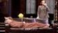 Victor Garber as Garry Essendine and Harriet Harris as Monica Reed in Present Laughter.