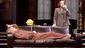 Victor Garber as Garry Essendine and Harriet Harris as Monica Reed in Present Laughter.