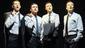 Philip Bulcock as Nick Massi, Ryan Molloy as Frankie Valli, Stephen Ashfield as Bob Gaudio and Glenn Carter as Tommy DeVito in Jersey Boys.