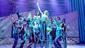 Jessie May as Sophie Sheridan and cast in Mamma Mia!
