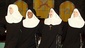  Stephanie Wahl as Sister Leo, Bambi Jones as Sister Hubert, Bonnie Lee as Reverend Mother, Jeanne Tinker as Sister Amnesia and Maria Montana as Sister Robert Anne in Nunsense.