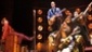 Ben Goddard as Jerry Lee Lewis, James Barry as Carl Perkins, Cody Slaughter as Elvis Presley and David Elkins as Johnny Cash in the national tour of Million Dollar Quartet.