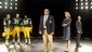 Dan Lauria as Vince Lombardi, Judith Light as Marie Lombardi, Keith Nobbs as Michael McCormick in Lombardi.