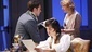 Raul Esparza as Valentine Coverly, Tom Riley as Septimus Hodge and Lia Williams as Hannah Jarvis in Arcadia.
