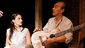 Bobby Steggert as Jordy Jr., Natalie Cortez as Juana and Raul Aranas as Polos in Giant.