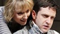 Lia Williams as Hannah Jarvis and Raul Esparza as Valentine Coverly in Arcadia.