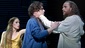 Chilina Kennedy as Mary Magdalene, Josh Young as Judas and Paul Nolan as Jesus in Jesus Christ Superstar.