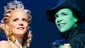 Katie Rose Clarke as Glinda and Lindsay Mendez as Elphaba in Wicked.
