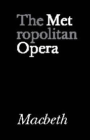 Poster for Metropolitan Opera: Macbeth