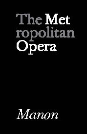 Poster for Metropolitan Opera: Manon