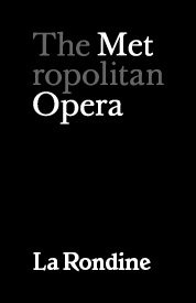 Poster for Metropolitan Opera: La Rondine