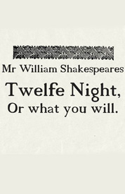 Poster for Twelfth Night