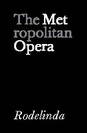 Metropolitan Opera: Rodelinda poster