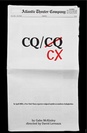 CQ/CX poster