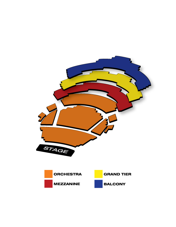 Seatmap for Muriel Kauffman Theatre - Kauffman Center
