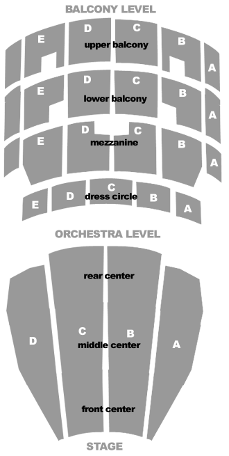 Seatmap for A Chorus Line