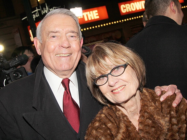 Dan Rather met aardige, vrouw Jean Goebel 